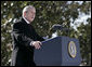 President George W. Bush addresses visitors and guests at the Mount Vernon Estate of President George Washington, Monday Feb. 19, 2007 in Mount Vernon, Va., in honor of President Washington’s 275th birthday. White House photo by Eric Draper