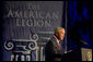 President George W. Bush addresses the American Legion 89th Annual Convention Tuesday, Aug. 28, 2007, in Reno, Nev. White House photo by Chris Greenberg