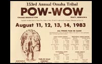 53rd Annual Omaha Tribal POW-WOW, August 11-14, 1983.
