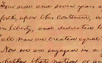 Nicolay copy, Gettysburg Address