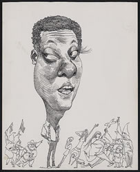 David Levine, artist.  Stokely Carmichael