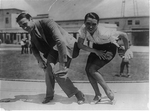 Frank Farnum coaching Pauline Starke. And now the Charleston is moving into the movies