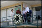 President George W. Bush, Mrs.Laura Bush and Japanese Prime Minister Junichiro Koizumi stand with Dr. Benjamin Hooks, Memphis resident and former director of the NAACP, as they tour the balcony-walkway of the Lorraine Motel in Memphis Friday, June 30, 2006, site of the 1968 assassination of civil rights leader Dr. Martin Luther King, Jr., which is now the National Civil Rights Museum. White House photo by Eric Draper