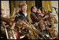 Guitarist-singer Brian Setzer plays with his orchestra Thursday evening, June 29, 2006 in the East Room of the White House, during the entertainment following the official dinner in honor of Japanese Prime Minister Junichiro Koizumi’s visit to the United States. White House photo by Eric Draper