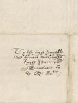 Address of Dr. Valentine Dale's letter to Sir Francis Walsingham, 1588. [8]
