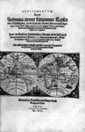 Section title to De Bry's 

Grands Voyages

, (German edition), 1600. [32] The map shows the track of Drake's famous voyage as a dotted line. 