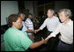 President George W. Bush and Prime Minister Junichiro Koizumi meet visitors to the National Civil Rights Museum during an unscheduled stop Friday, June 30, 2006, while in Memphis for a tour of Graceland. White House photo by Eric Draper