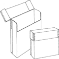 drawing of phonograph record storage boxes