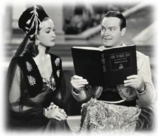 Dorothy Lamour and Bob Hope in Road to Morocco