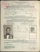 Application for Permit to Enter Alaska, 1942
