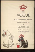 Vogue nightclub program