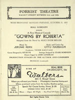 Program for Gowns by Roberta