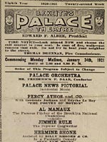Program from the Palace Theatre