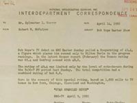 Correspondence from Robert McFaden to Sylvester Weaver