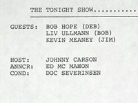 The Tonight Show Line-up
