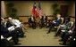 President Ricardo Lagos of Chile and President George W. Bush meet during the Special Summit of the Americas in Monterrey, Mexico, Jan. 12, 2004. White House photo by Eric Draper