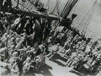 Troops preparing to Troops preparing to disembark