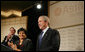 President George W. Bush is applauded as he is introduced to speak, Wednesday, Feb. 22, 2006 at the Asia Society meeting in Washington. President Bush talked about some of the issues he would address on his upcoming trip to India and Pakistan. White House photo by Paul Morse