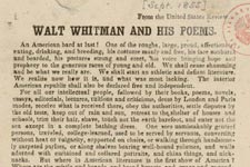 Walt Whitman and His Poems
