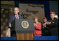 President George W. Bush addresses the 88th Annual American Legion National Convention Thursday, Aug. 31, 2006, in Salt Lake City. The President told the audience, "As veterans, all of you stepped forward when America needed you most. And we owe you more than just thanks." White House photo by Eric Draper