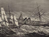 Sinking of the Steamship Ville du Havre.