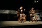 Vice President Dick Cheney discusses strengthening Social Security during a town hall meeting in Bakersfield, Calif., March 21, 2005. On stage with the Vice President is Rep. Bill Thomas, R-CA, chairman of the Ways and Means Committee. White House photo by David Bohrer