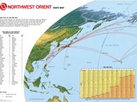 Northwest Orient Route Map