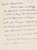 Winston Churchill to William S. Sims