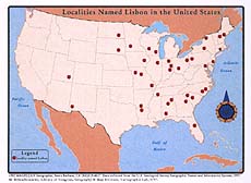 Localities Named Lisbon in the US