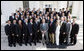 President George W. Bush stands with members of the Syracuse University Men's Lacrosse Team on Tuesday, June 24, 2008, during a photo opportunity at the White House with the 2007 and 2008 NCAA Sports Champions. White House photo by Eric Draper