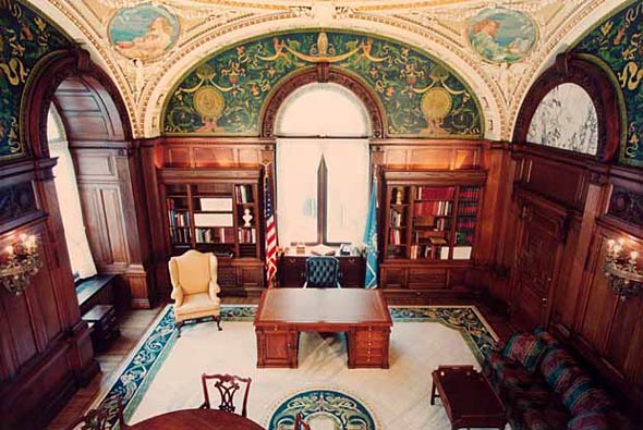 View of the Librarian's Room from the Gallery