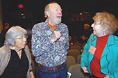 Image: Toshi and Pete Seeger with Peggy Bulger