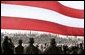 President George W. Bush addresses military personnel at Fort Polk, La., Tuesday, Feb. 17, 2004. "Since our nation was attacked on September the 11th, 2001, this post has trained and deployed more than 10,000 troops to fight the terrorist enemy," said President Bush. White House photo by Paul Morse.