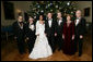 President George W. Bush and Mrs. Laura Bush stand in the Blue Room of the White House Sunday, Dec. 2, 2007, with the Kennedy Center Honorees for 2007, from left: Leon Fleisher, Martin Scorsese, Diana Ross, Brian Wilson and Steve Martin. White House photo by Eric Draper