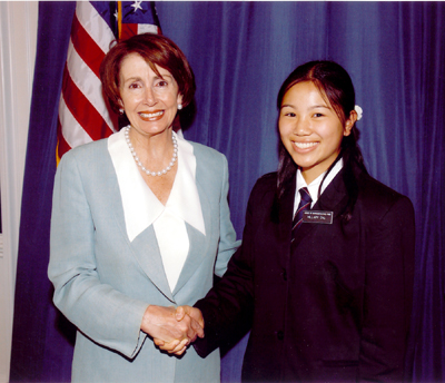 Rep. Pelosi with Hillary Chu