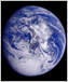 A photo of Earth taken from space.
