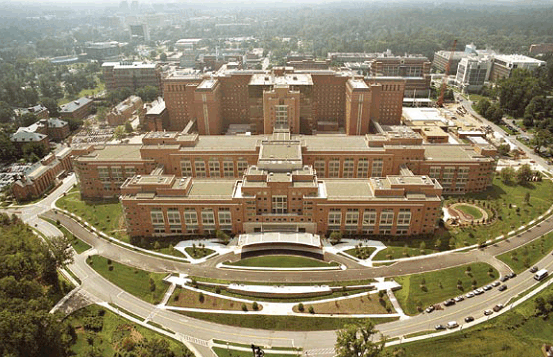 aerial photo of NIH's campus