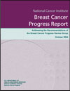 Breast
           Cancer Progress Report: Addressing the Recommendations of the Breast Cancer Progress Review Group, October 2004