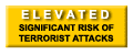Threat Level Yellow: Elevated, Significant Risk of Terorist Attacks. Click here to go the the Homeland Security Website