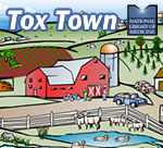 Tox Town portion of Farm scene - 150X136 pixels - 15 KB