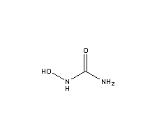 Chemical structure of Hydroxyurea