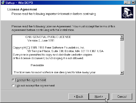 WinSCP License Agreement