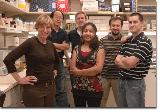 Photo of Dr. Patricia Gearhart and members of the Section on Antibody Diversity