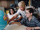 Photo of teacher and children at NIH Children's School