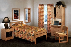 natural oak bedroom