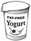 Illustration of yogurt.