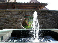 Fountain in the Claudio and Evelyne Cohen Garden