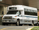 Shuttle bus that takes patients to buildings around the NIH grounds
