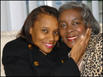 African-American mother and daughter