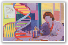 Genetic testing illustration